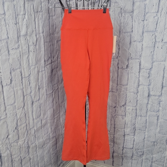 Spiritual Gangster High Waist Giselle Bootcut Yoga Pants Orange XS NWT - Picture 1 of 10